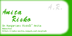 anita risko business card